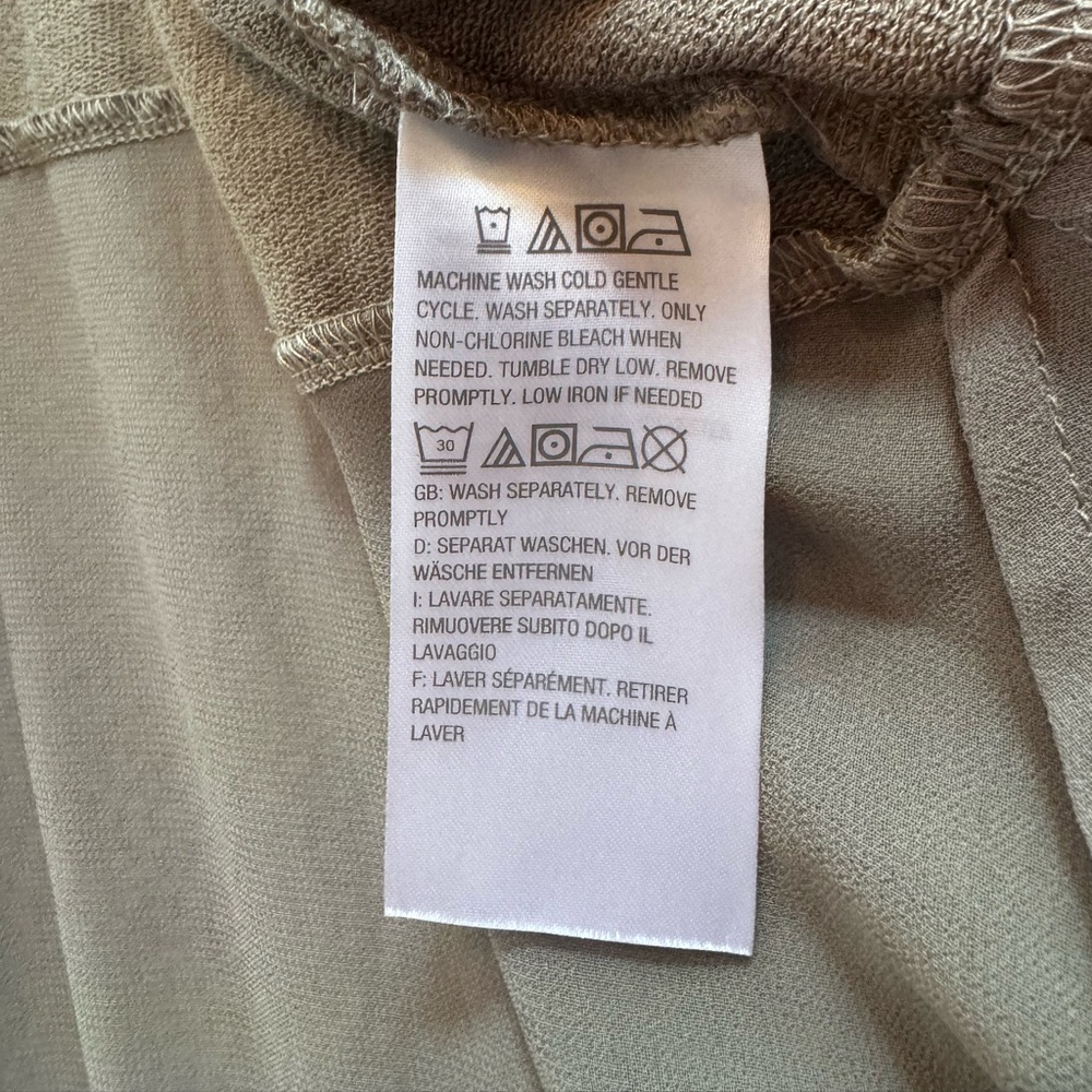 LOGO Lounge by Lori Goldstein Chiffon Cascade Cardigan with Tie Detail 3X - Picture 12 of 16